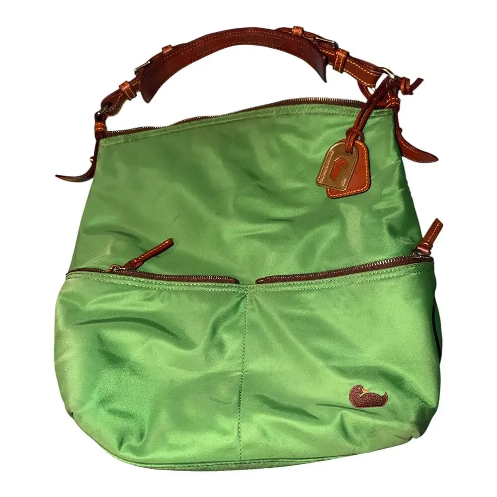 Dooney & Bourke Green Nylon Hobo